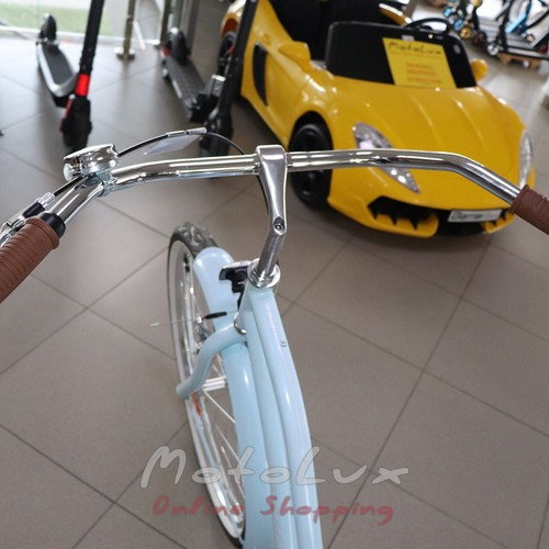 Road bike Neuzer Beach, wheels 26, frame 17, soft blue