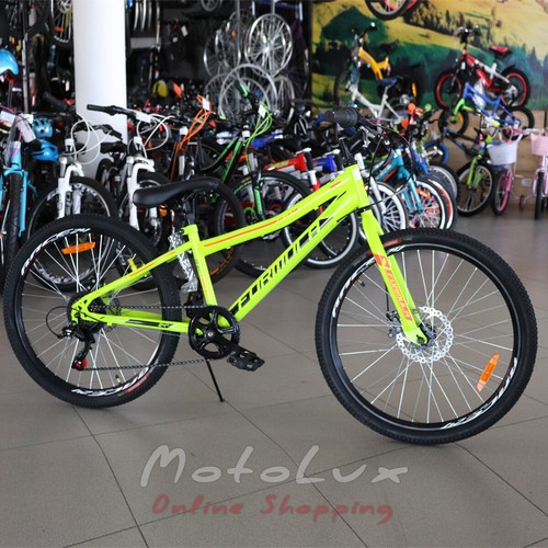 Подростковый велосипед Formula Forest DD, колеса 24, рама 12,5, 2019, green n orange