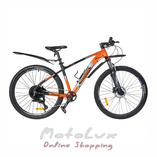Spark X750 Mountain Bike, 27.5 Wheel, 17 Frame, Black with Orange