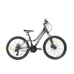 Підлітковий велосипед Crosser Levin 14, колесо 24, рама 12, black n green