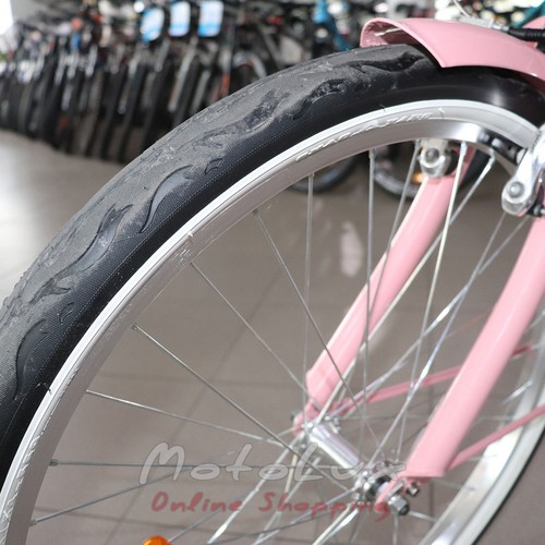 Дорожный велосипед Neuzer Beach, колеса 26, рама 17, розовый