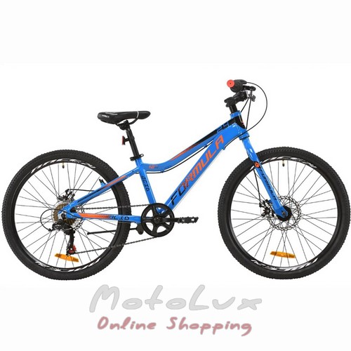 Подростковый велосипед Formula Acid 1.0 DD, колесо 24, рама 12, 2020, blue n black n orange