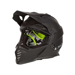 LS2 MX437 Fast Evo Mini Motorcycle Helmet, Size M, Black