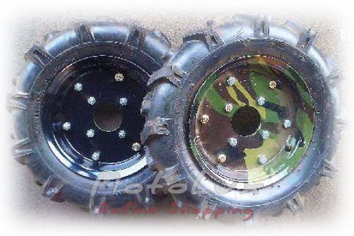 Motoblock wheel in assembly 4,00-10, camo