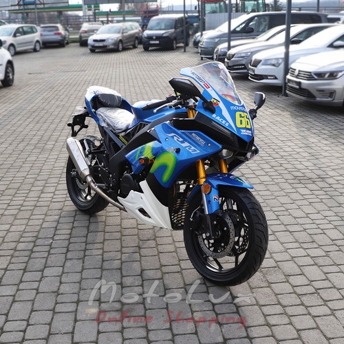 Motocykel HISUN Rider R1M 250CC, modrý
