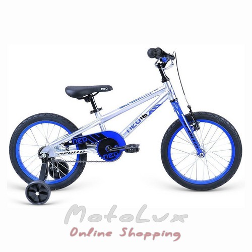 Detský bicykel Apollo Neo boys, kolesá 16, modrý