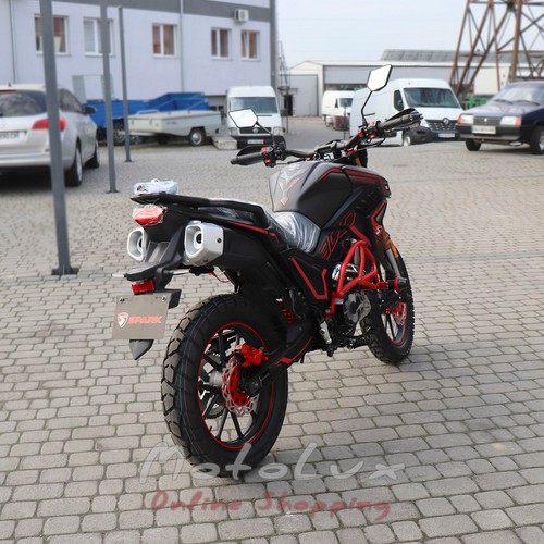 Мотоцикл SPARK SP300T 2, чорний з червоним