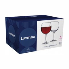 Luminarc French Brasserie set of red wine glasses, 6x350ml