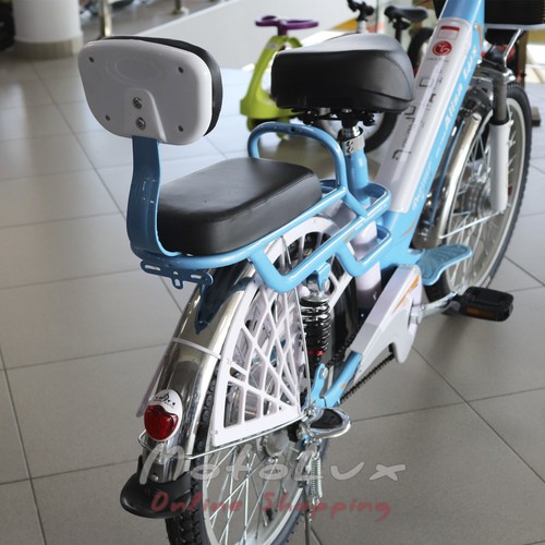 Электровелосипед Alisa Lux, колесо 22, 350 Вт, 60 В, blue