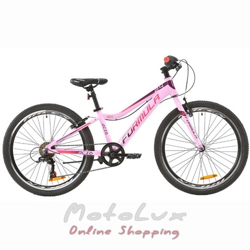 Teenage bike Formula Acid 1.0 VBR, wheel 24, frame 12, 2020, pink n red n violet