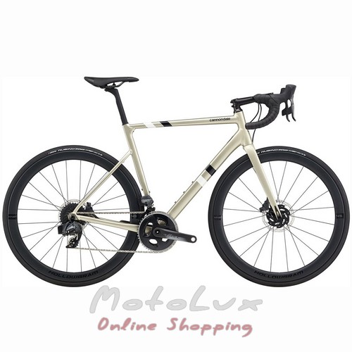 Велосипед шосейний Cannondale CAAD13 Disc Force eTap, колеса 28, рама 56 см, 2020, beige