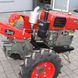 Egytengelyes Zarya 121S kistraktor, 12 LE, kézi indítású, eke + talajmaró