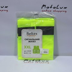 Жилет сигнальний Beltex зелений, XXL