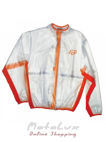 Raincoat jacket Fox Fluid MX orange
