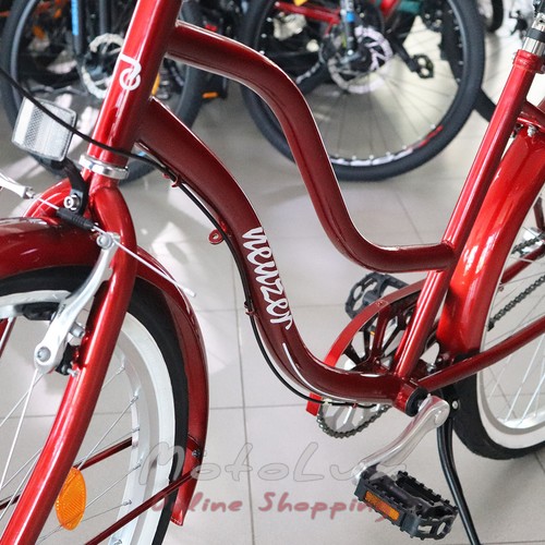 Cestný bicykel Neuzer California, kolesá 26, rám 17, červený