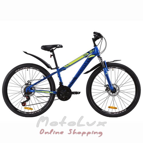 Гірський велосипед Discovery Trek AM V-BR, колесо 26, рама 13, 2020, blue