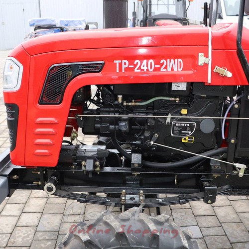Forte TP-240-2WD 4*2 minitraktor, 24 LE, 1 henger, szíjhajtás