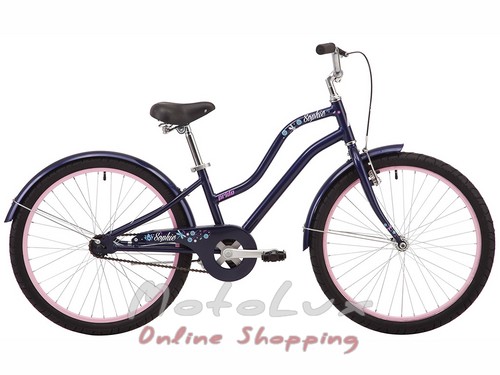 Підлітковий велосипед Pride Sophie 4.1, колесо 24, 2019, blue
