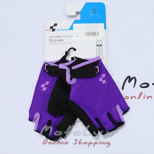 Rukavice Cube Natural Fit WLS Handschuhe Kurzfinger veľkosť S, violet n purple