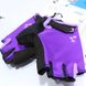 Rukavice Cube Natural Fit WLS Handschuhe Kurzfinger veľkosť S, violet n purple