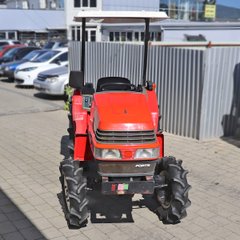 Yanmar F 7 mini tractor, was in use, red