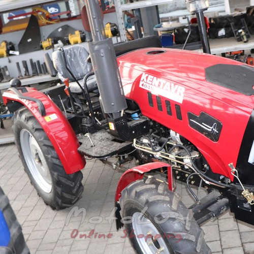 Tractor Kentavr 404S, 40 hp, 4x4, 4 cylinders, 2 hydraulic outlets, red