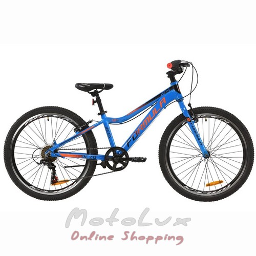 Підлітковий велосипед Formula Acid 1.0 VBR, колесо 24, рама 12, 2020, blue n black n orange