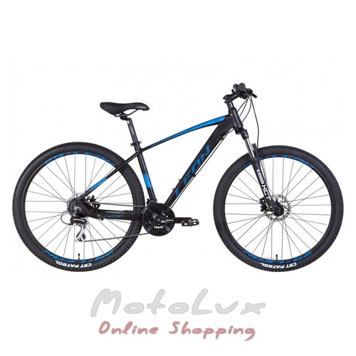 Велосипед горный AL 29 Leon TN-80 SE AM Hydraulic lock out HDD, рама-17.5, black and blue, м, 2022