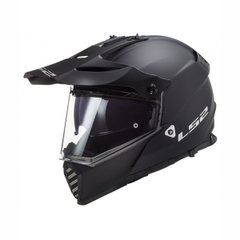 LS2 MX436 Pioneer Evo Motorcycle Helmet, Size S, Black