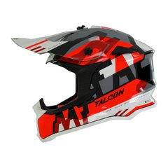 Motorcycle helmet MT Falcon MX802 Arya A5, size M, red