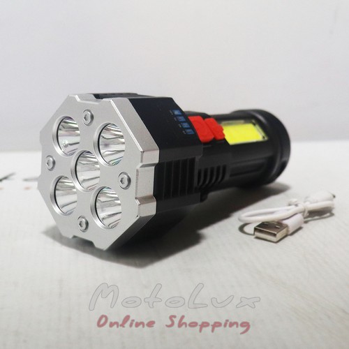 Ліхтарик акумуляторний L-29, LED, USB