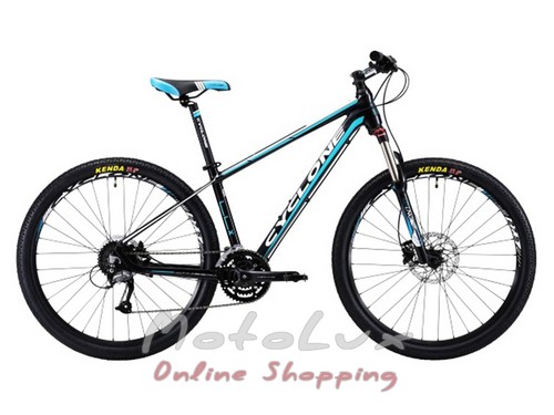 Гірський велосипед Cyclone LLX-650b, колесо 27,5, рама 15,5, 2019, black n blue