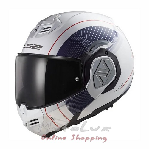 Motorcycle helmet LS2 FF906 Advant Cooper, size L, white with blue