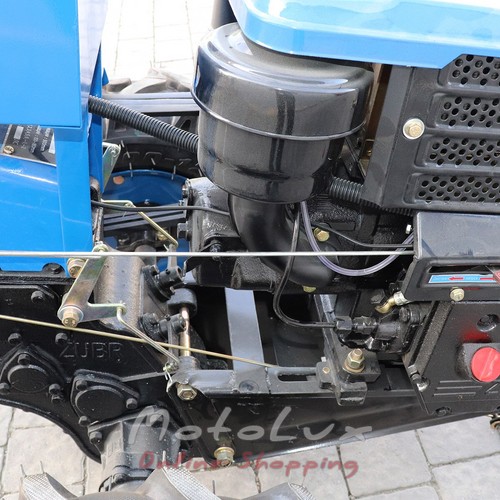 Diesel Walk-Behind Tractor Zubr JR Q79E Plus, Electric Starter, 10 HP