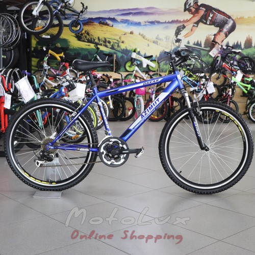 Horský bicykel Azimut Dakar, kolesá 26, rám 17, blue