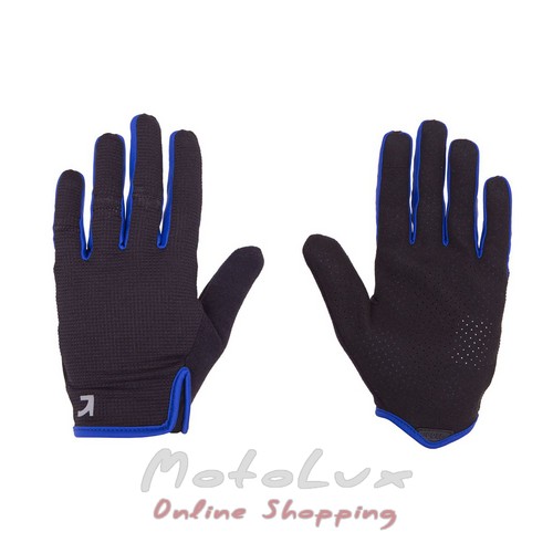 Green Susle Punch 2 gloves with closed fingers, size L, black and blue