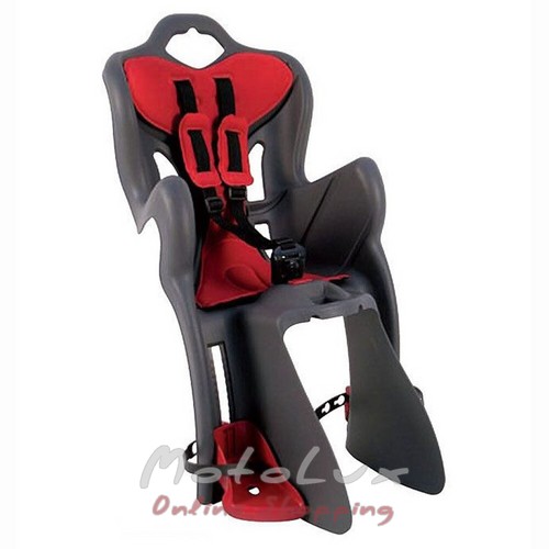 Rear seat Bellelli B1 Standart, до 22 кг, gray with red lining