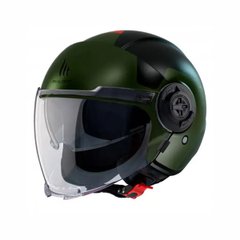 Motorcycle helmet MT Viale SV S Beta A6, size XL, green matte