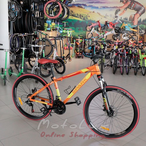 Dospievajúci bicykel Spark Tracker, 26 kolies, 15 rám, oranžový