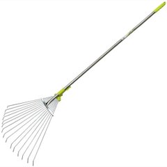 Folding fan rakes My Garden with a shank for 15 teeth