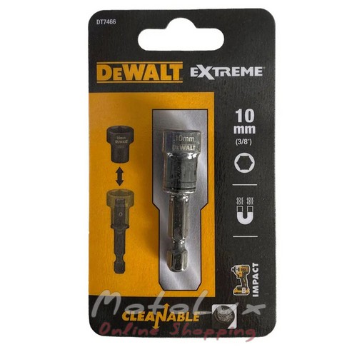 End magnetic head DeWALT Extreme Impact DT7466, removable, for removing metal shavings 1/4x10 mm