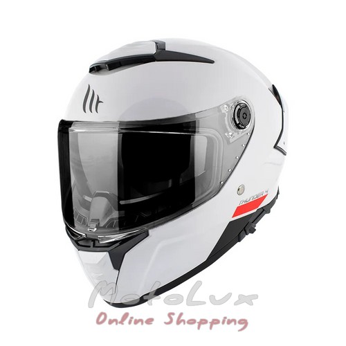 Motorcycle helmet MT Thunder 4 SV Solid, size S, white glossy
