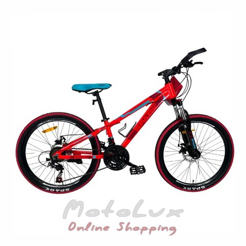 Підлітковий велосипед Spark Tracker Junior, колесо 24, рама 11, червоний
