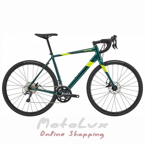Велосипед шоссейный Cannondale Synapse Tiagra, колеса 28, рама 58 см, 2020, green