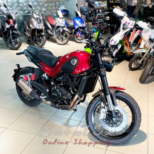 Motorcycle Benelli Leoncino 500 EFI ABS, red