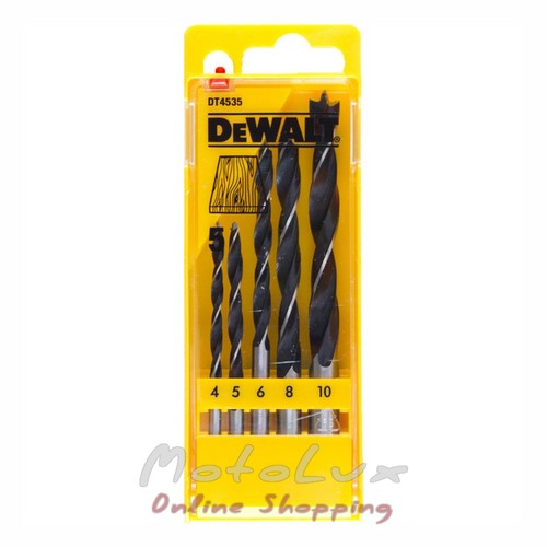 Set of wood drills DeWALT DT4535, 5 pcs