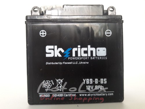 Аккумулятор Skyrich YB9-B-BS, 12V 9Ah, кислотный
