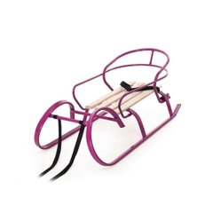 Vitan sled "Snigur" with back, pink