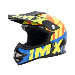 Мотошлем IMX FMX 01 Junior, размер L, черный с желтым