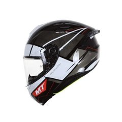 Motorcycle helmet MT Targo Pro Podium D1, size S, black with white